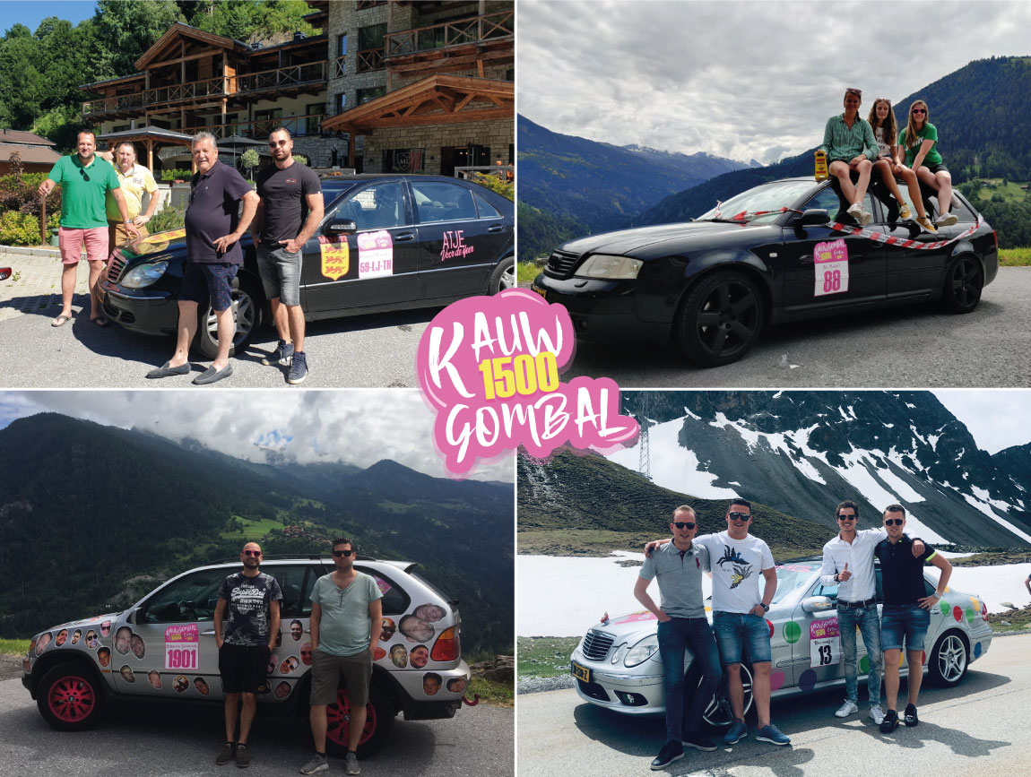 Roadtrip Europa - teams Kauwgombal1500